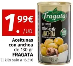 Maskom Supermercados FRAGATA Aceitunas con anchoa oferta