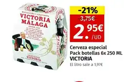 Maskom Supermercados VICTORIA Cerveza especial oferta