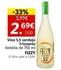 Maskom Supermercados FIZZY Vino 5,5 verdejo Frizzante oferta