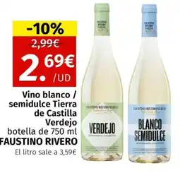 Maskom Supermercados VERDEJO Vino blanco / semidulce Tierra de Castilla Verdejo oferta