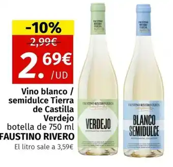 Maskom Supermercados VERDEJO Vino blanco / semidulce Tierra de Castilla Verdejo oferta