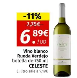 Maskom Supermercados CELESTE Vino blanco Rueda Verdejo oferta