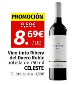 Maskom Supermercados CELESTE Vino tinto Ribera del Duero Roble oferta
