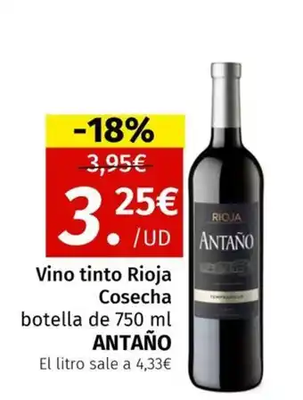 Maskom Supermercados ANTAÑO Vino tinto Rioja Cosecha oferta