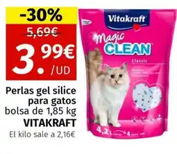 Maskom Supermercados VITAKRAFT Perlas gel silice para gatos oferta