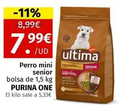 Maskom Supermercados PURINA ONE Perro mini senior oferta