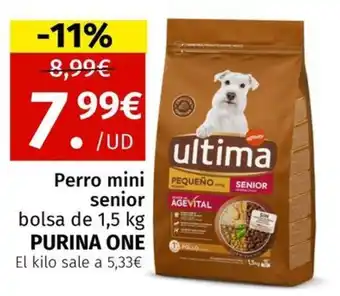 Maskom Supermercados PURINA ONE Perro mini senior oferta