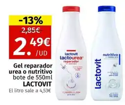 Maskom Supermercados LACTOVIT Gel reparador urea o nutritivo oferta