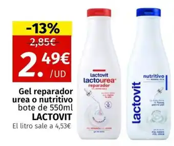 Maskom Supermercados LACTOVIT Gel reparador urea o nutritivo oferta