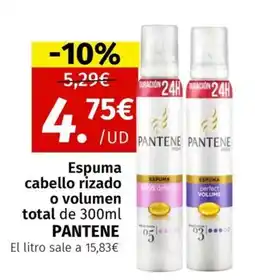Maskom Supermercados PANTENE Espuma cabello rizado o volumen total oferta