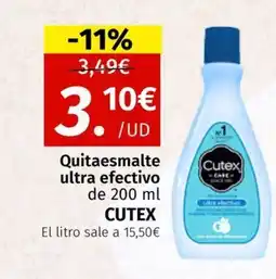Maskom Supermercados CUTEX Quitaesmalte ultra efectivo oferta