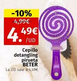 Maskom Supermercados BETER Cepillo detangling pirueta oferta