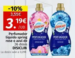 Maskom Supermercados DISICLIN Perfumador líquido spring rose o azul de oferta