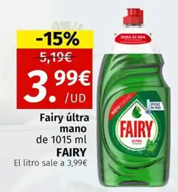 Maskom Supermercados FAIRY últra mano oferta