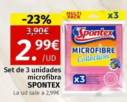 Maskom Supermercados SPONTEX Set de 3 unidades microfibra oferta