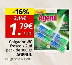 Maskom Supermercados AGERUL Colgador WC fresco x 2ud oferta