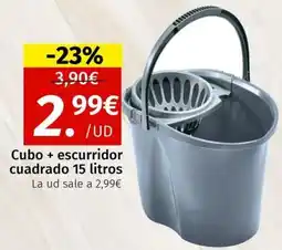 Maskom Supermercados Cubo + escurridor cuadrado oferta