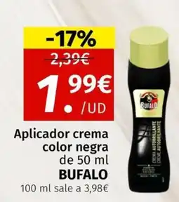 Maskom Supermercados BUFALO Aplicador crema color negra oferta