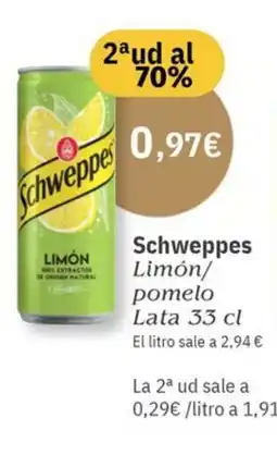 Maskom Supermercados SCHWEPPES Limón/ pomelo oferta