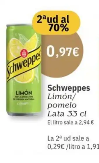 Maskom Supermercados SCHWEPPES Limón/ pomelo oferta