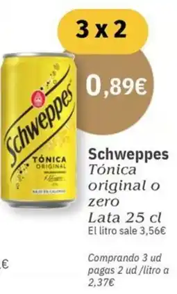 Maskom Supermercados SCHWEPPES Tónica original o zero oferta