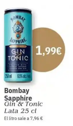 Maskom Supermercados BOMBAY SAPPHIRE Gin & Tonic oferta