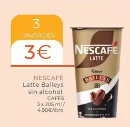 Maskom Supermercados NESCAFÉ Latte Baileys sin alcohol oferta