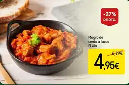 Dialprix Magro de cerdo a tacos oferta