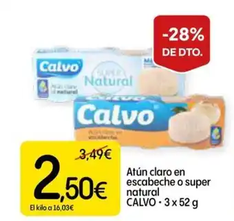 Dialprix CALVO Atún claro en escabeche o super natural oferta