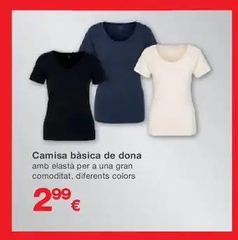 KIK Camisa bàsica de dona oferta