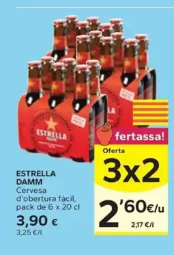 Caprabo ESTRELLA DAMM Cervesa d'obertura fàcil oferta