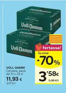 Caprabo VOLL-DAMM Cervesa oferta