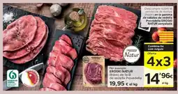 Caprabo EROSKI NATUR Bistec de la de vedella Provedella oferta