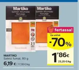 Caprabo MARTIKO Salmó fumat oferta