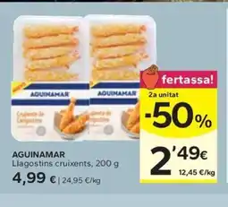 Caprabo AQUINAMAR Llagostins cruixents oferta