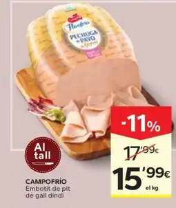 Caprabo CAMPOFRÍO Embotit de pit de gall dindi oferta
