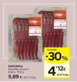Caprabo MATORRAL Espatlla de porc blanc oferta