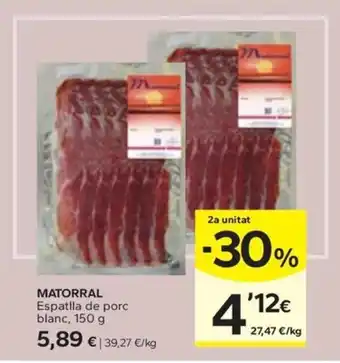 Caprabo MATORRAL Espatlla de porc blanc oferta
