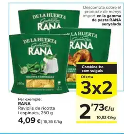 Caprabo RANA Raviolis de ricotta oferta