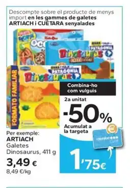 Caprabo ARTIACH Galetes Dinosaurus oferta