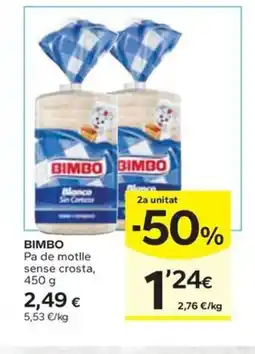 Caprabo BIMBO Pa de motlle sense crosta oferta