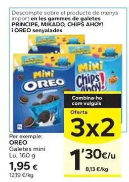Caprabo OREO Galetes mini oferta