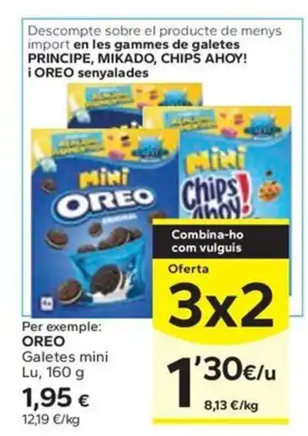 Caprabo OREO Galetes mini oferta