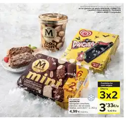 Caprabo MAGNUM Minigelats ametllats clàssics i de xocolata oferta