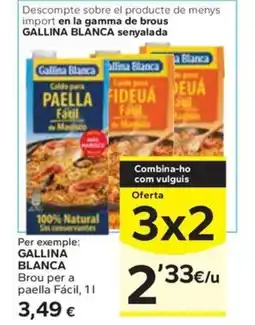 Caprabo GALLINA BLANCA Brou per a paella Fácil oferta