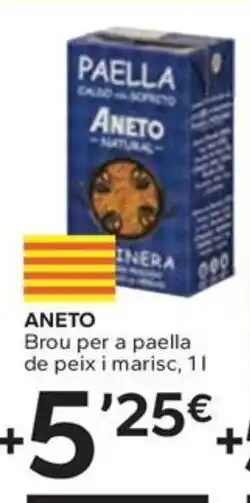 Caprabo ANETO Brou per a paella de peix i marisc oferta