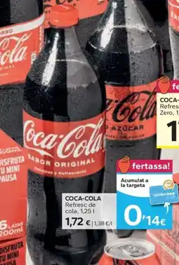 Caprabo COCA-COLA Refresc de cola Zero oferta