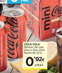 Caprabo COCA-COLA Refresc de cola Zero o Zero Zero oferta