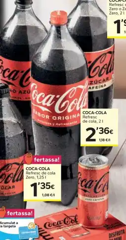 Caprabo COCA-COLA Refresc de cola Zero oferta
