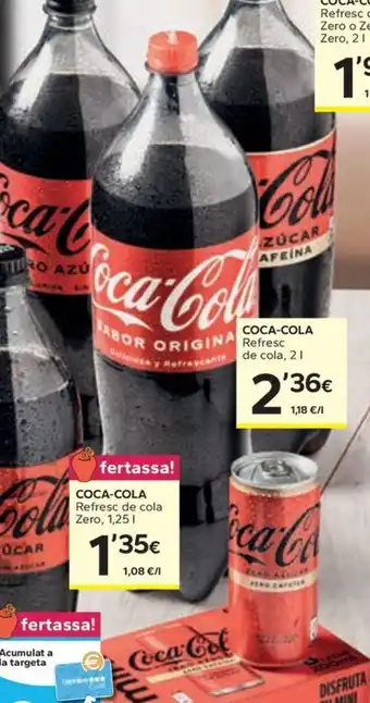 Caprabo COCA-COLA Refresc de cola Zero oferta